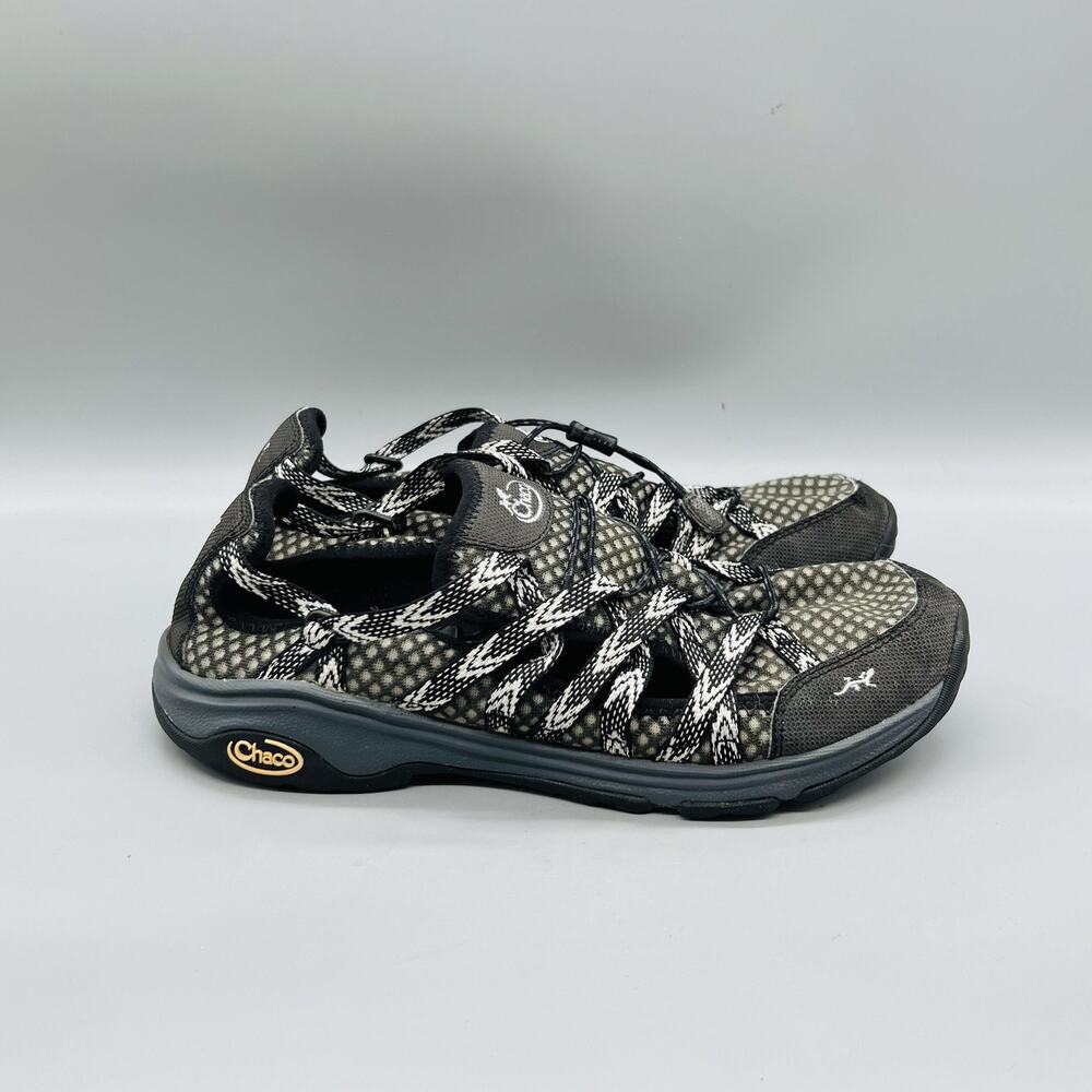 Chaco Shoes Womens 9 Gray Synthetic Fisherman Lace Up Hiking Outdoor Sandals